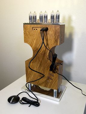 Custom Made "Olive Wood" Nixie Tube Clock