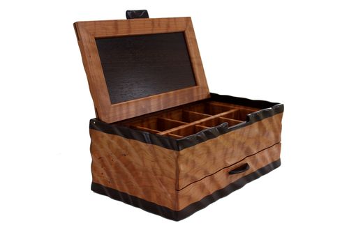 Custom Made Sculpted Men's Watch & Valet Box With Sliding Drawer