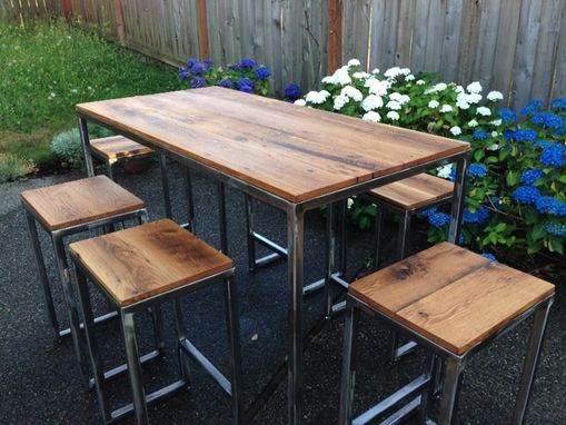 Custom Made Indoor/Outdoor Pub Table And Stools