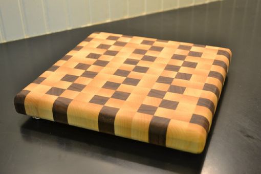 Custom Made Maple, Walnut End Grain Cutting Board