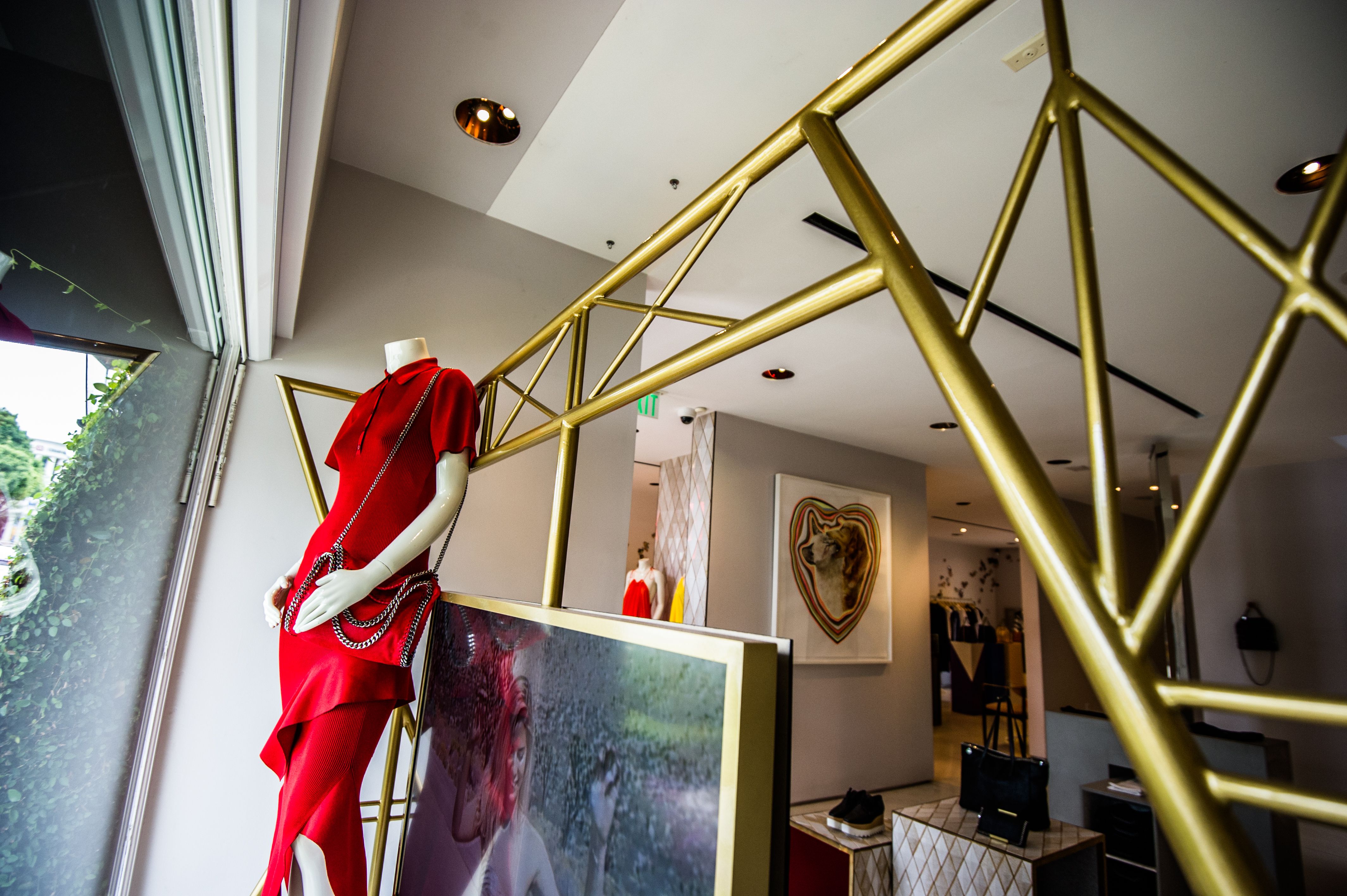 Custom Geometric Metal Window Displays by Szk Metals