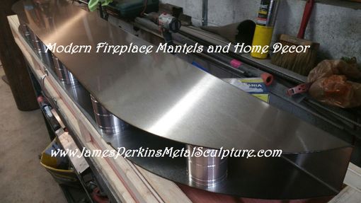 Custom Made Modern Stainless Steel Fireplace Mantels