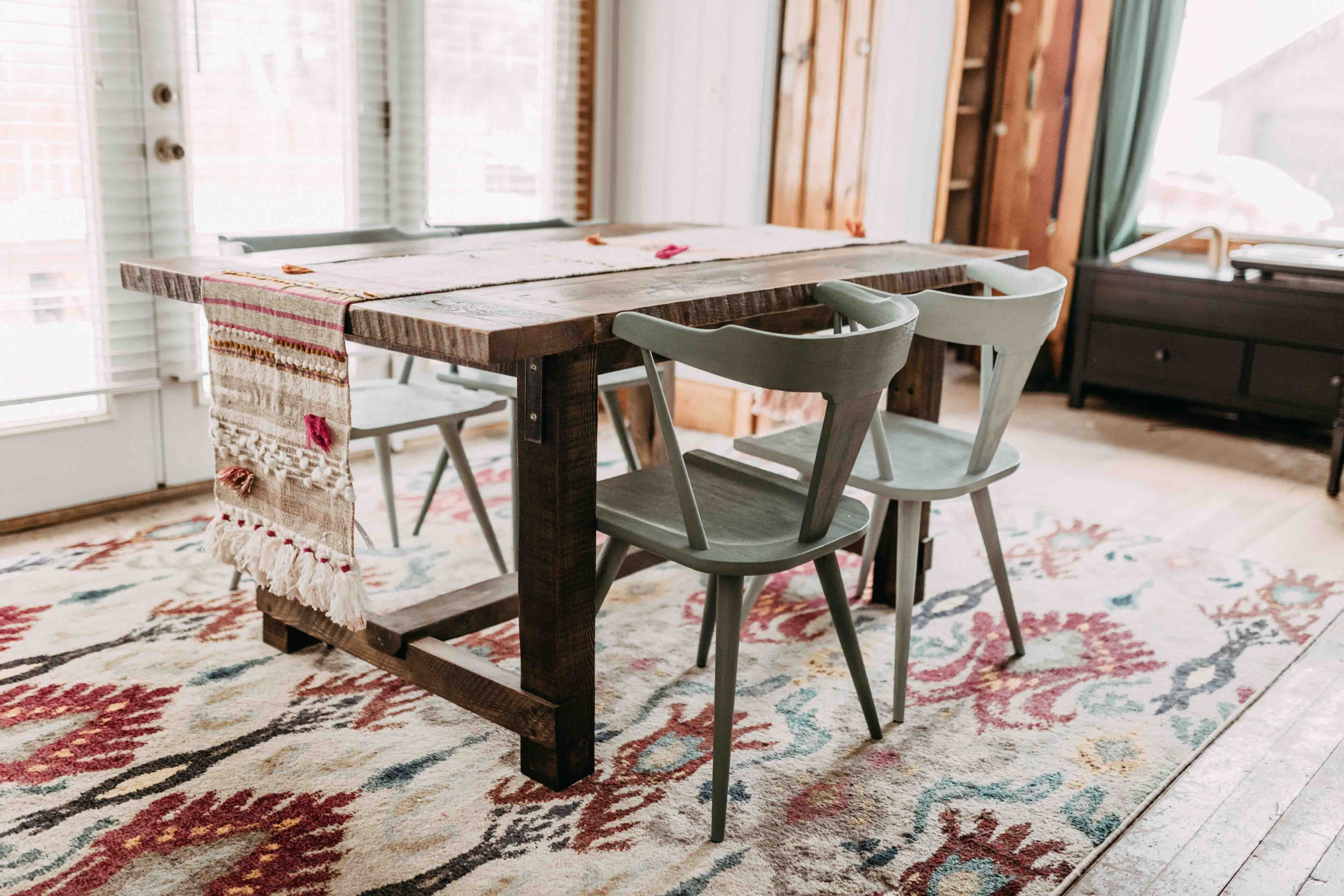 Hand Crafted Rustic Farm Table Scandinavian Design By Five Four Custom Made Rustic Farm Table Scandinavian Design