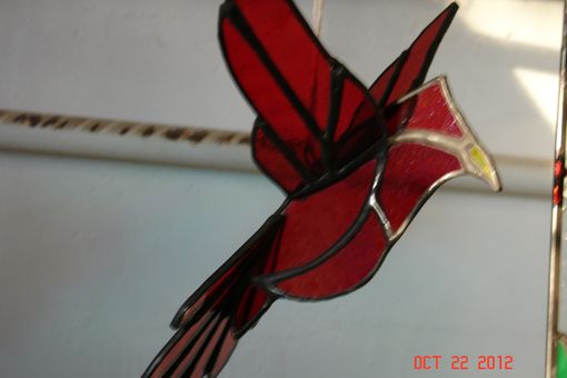 Custom Made Stained Glass 3d Flying Birds