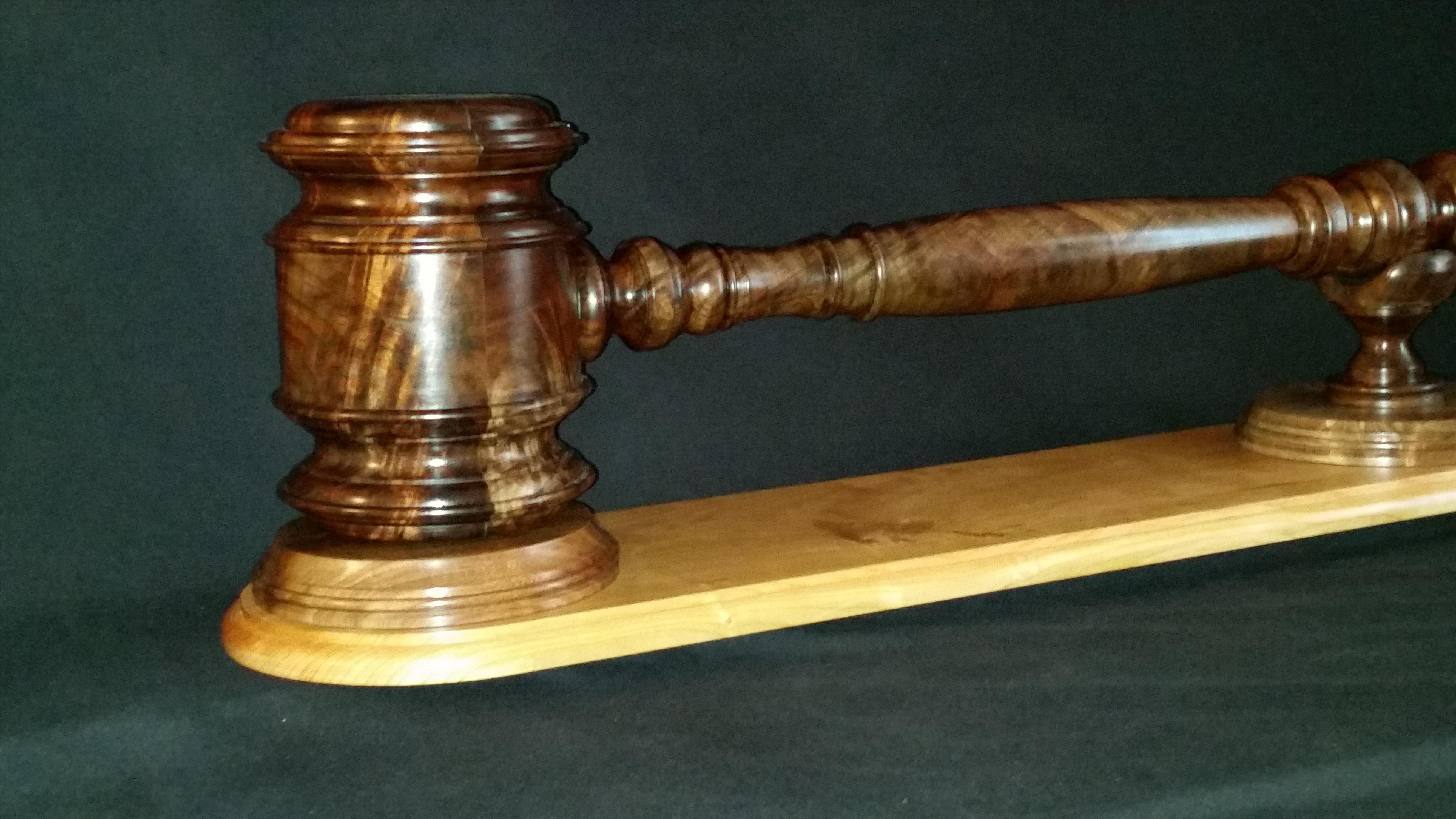 Handmade The Gavel As Art By Vineyard Woodworking 