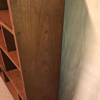 Custom Made Custom Made Solid Cherry Bookcase Or Room Divider Or Entertainment Center With Open Or Enclosed Back