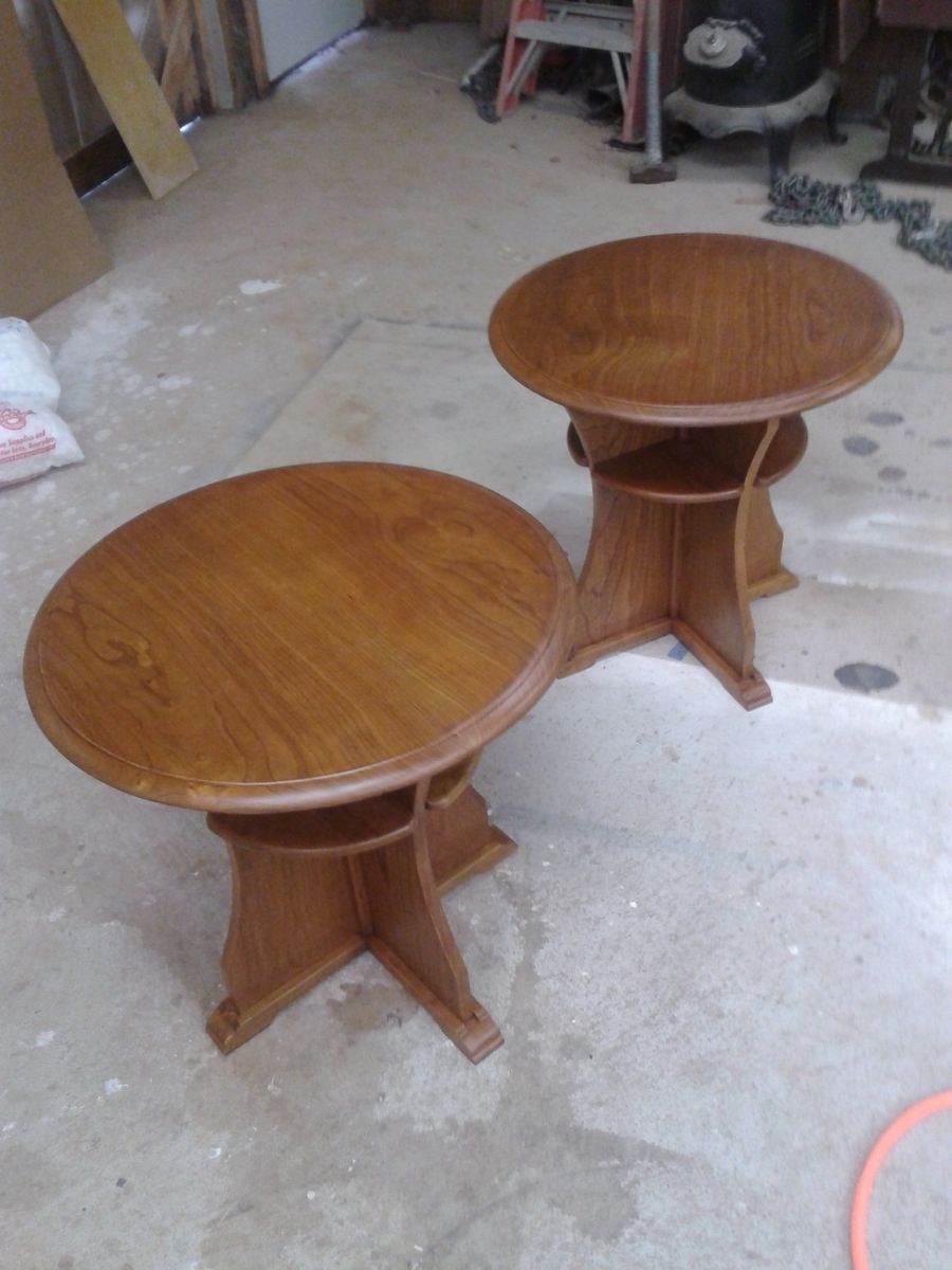 Custom Cherry Wood End Tables by Rockytop Woodworks