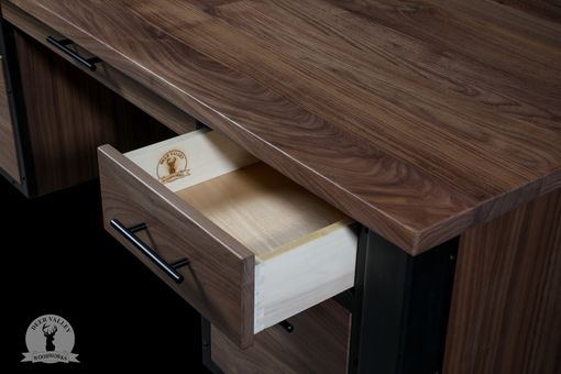 Custom Made Walnut Executive Desk, Modern Executive Desk, Office Desk