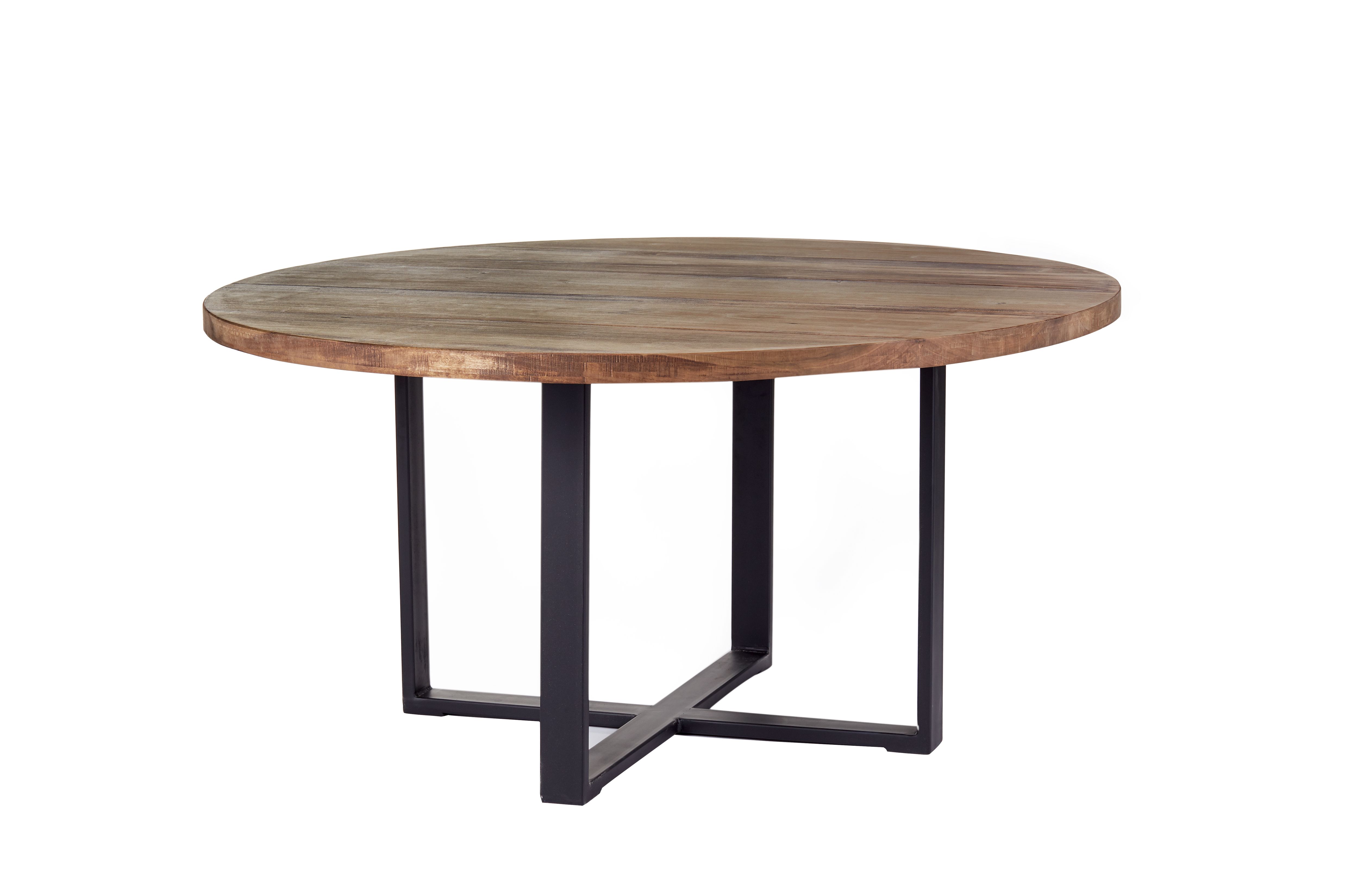 Hand Made Industrial Modern Round Dining Table, Rustic ...