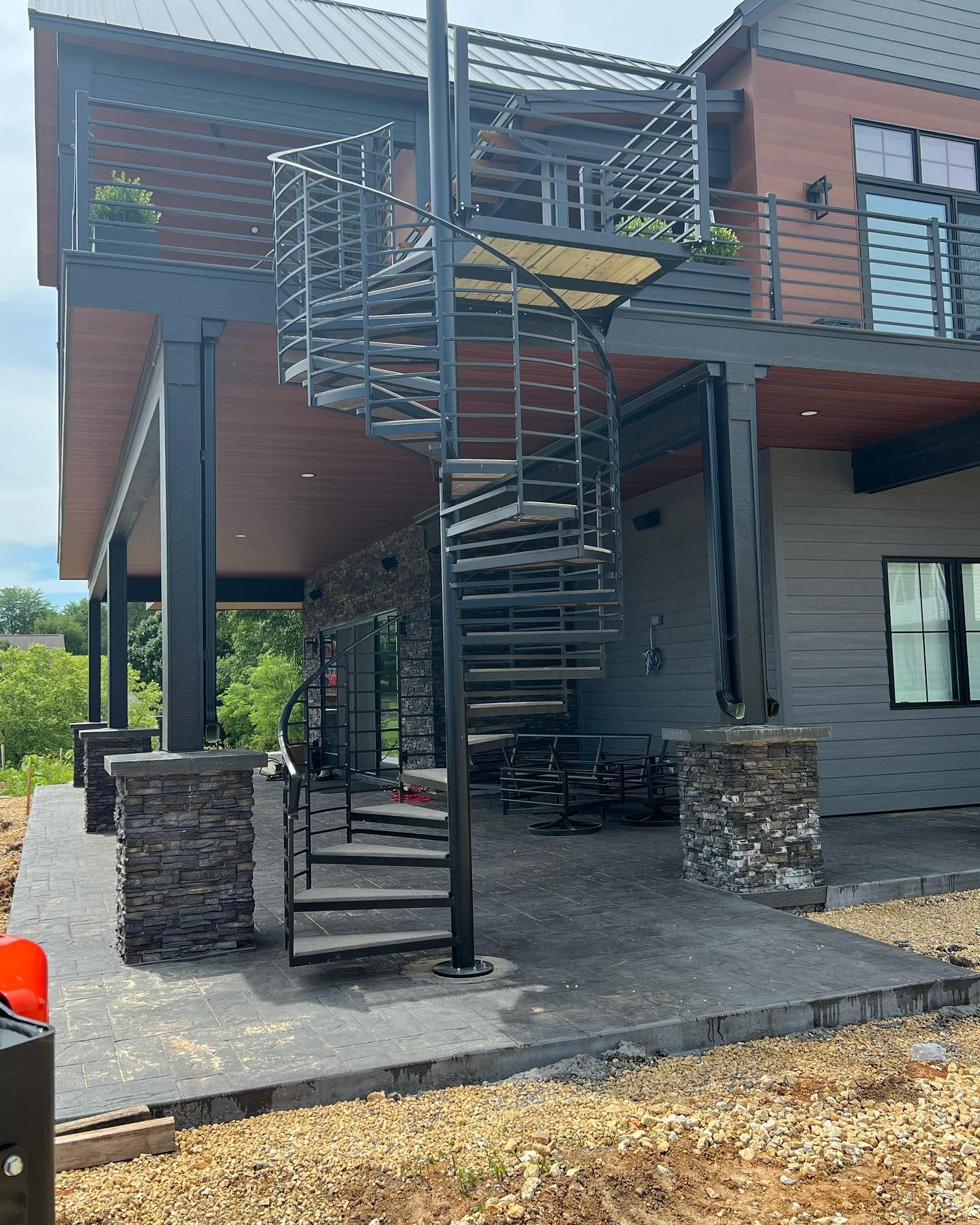 Hand Crafted Custom Spiral Staircase by Galena Mill and Steel LLC ...
