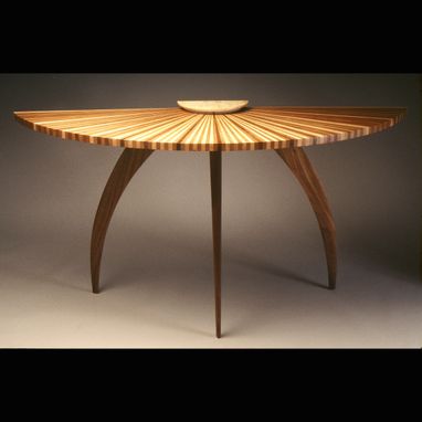 Custom Made Sunburst Hall Table