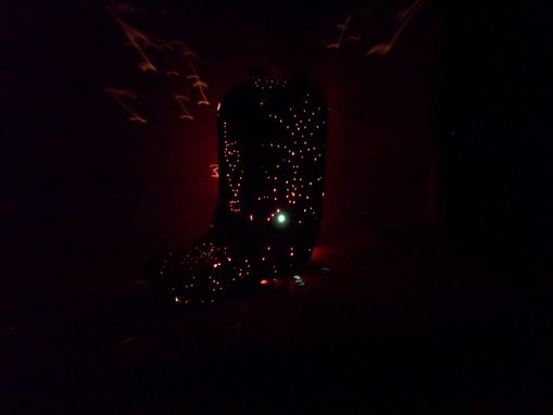 Custom Made Sculpture, Lamp-Night Light, Custom Art Boots For Wendy