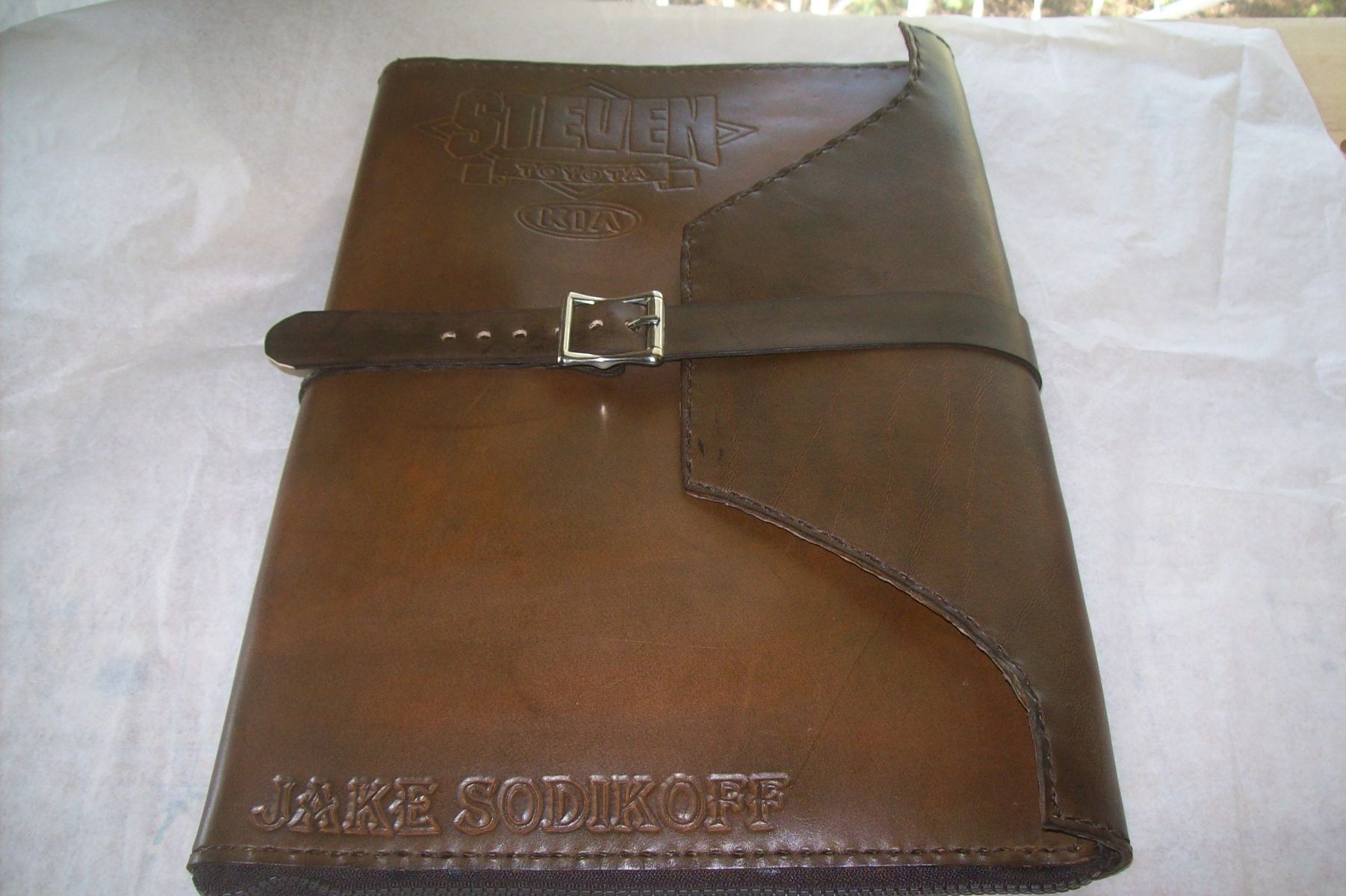 Buy A Handmade Jakes Leather Portfolio Legal Size Made To