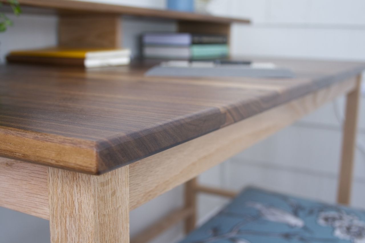 Handmade Computer Desk Walnut And Red Oak By Tungsten Customs Handmade Computer Desk Walnut And Red Oak By Tungsten Customs Custommade Com