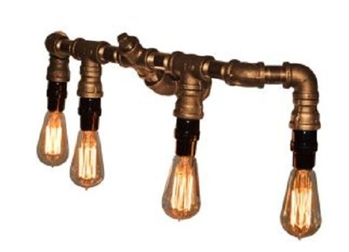 Custom Made Edison Bulb Wall Sconce For Over The Mirror