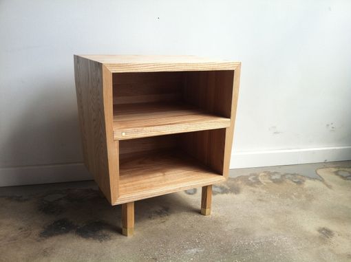 Custom Made Lovely Ash Nightstand End Table - Ash