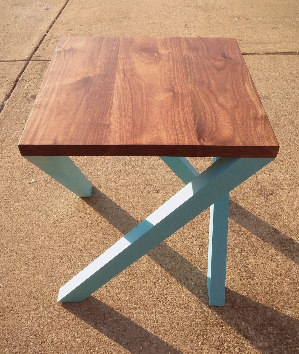 Custom Made Modern Walnut Side Table by callum east design