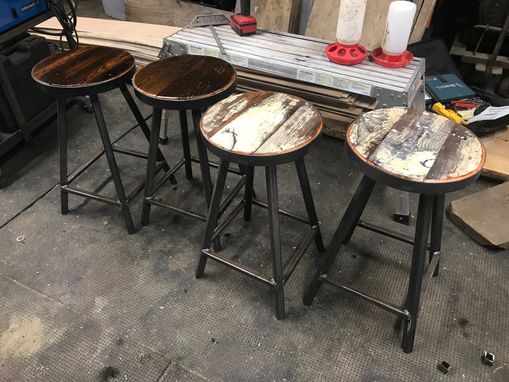 Custom Made Industrial Counter Stools