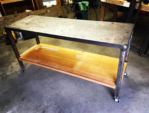 Custom Made Industrial Steel Table