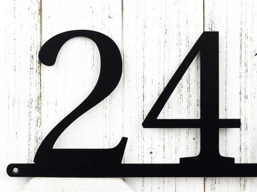 Custom Made Metal House Number Sign, Cat