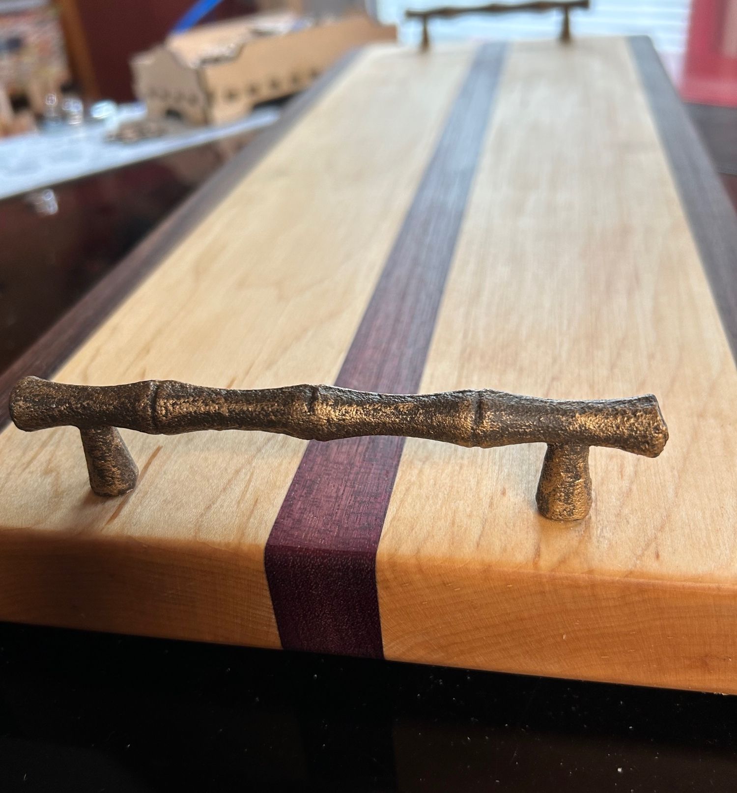 Handmade Charcuterie Serving Tray Cutting Board Tray by Tabula Rasa