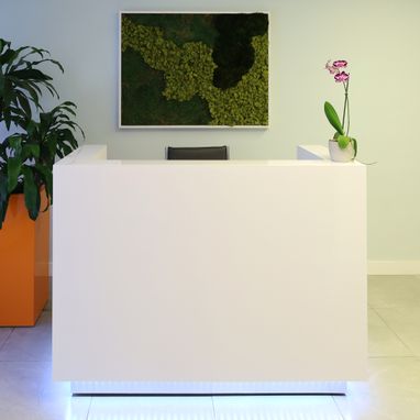 Custom Made Custom Modern Reception Desk - Dallas U-Shape Desk