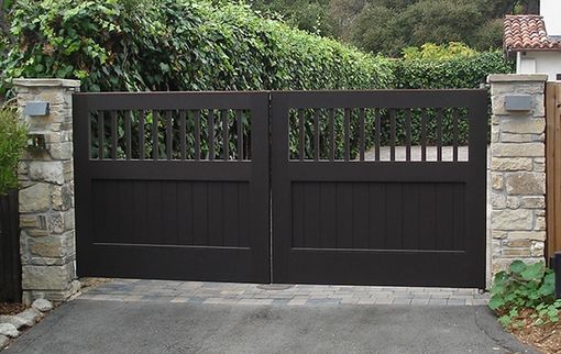 Custom Made Exterior Wood Gates