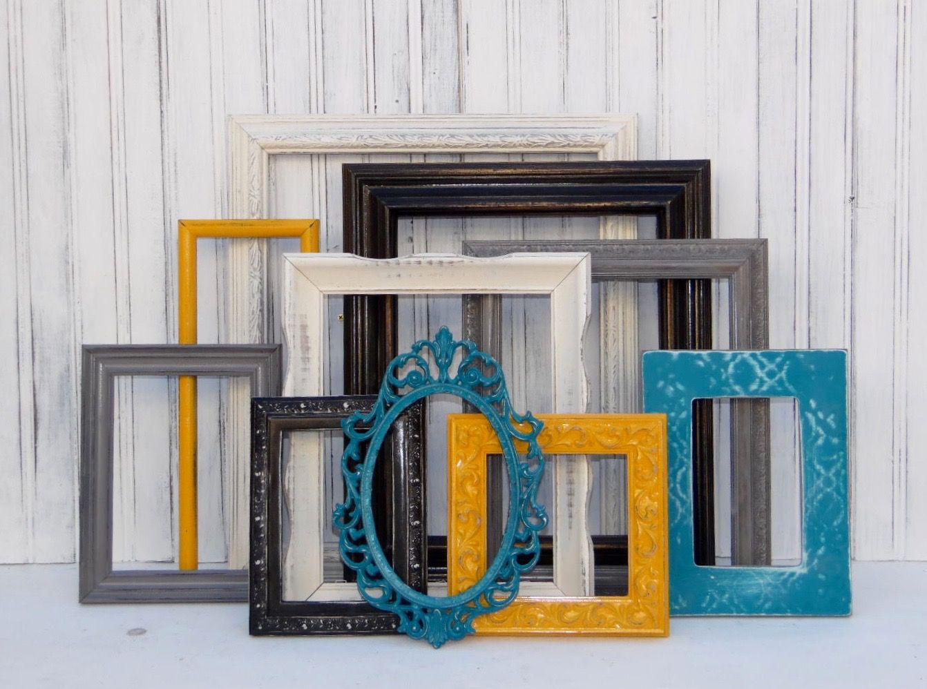 Buy Hand Made Custom Set Of Ten Picture Frames, made to order from The