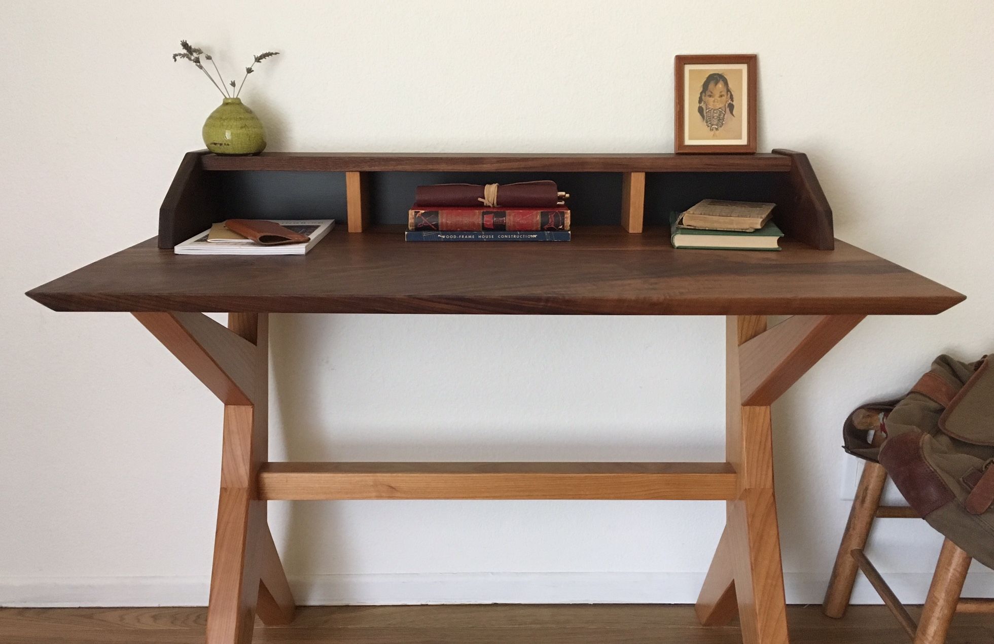 Buy A Hand Crafted Ranchwood Modern Walnut Alder Writing Desk
