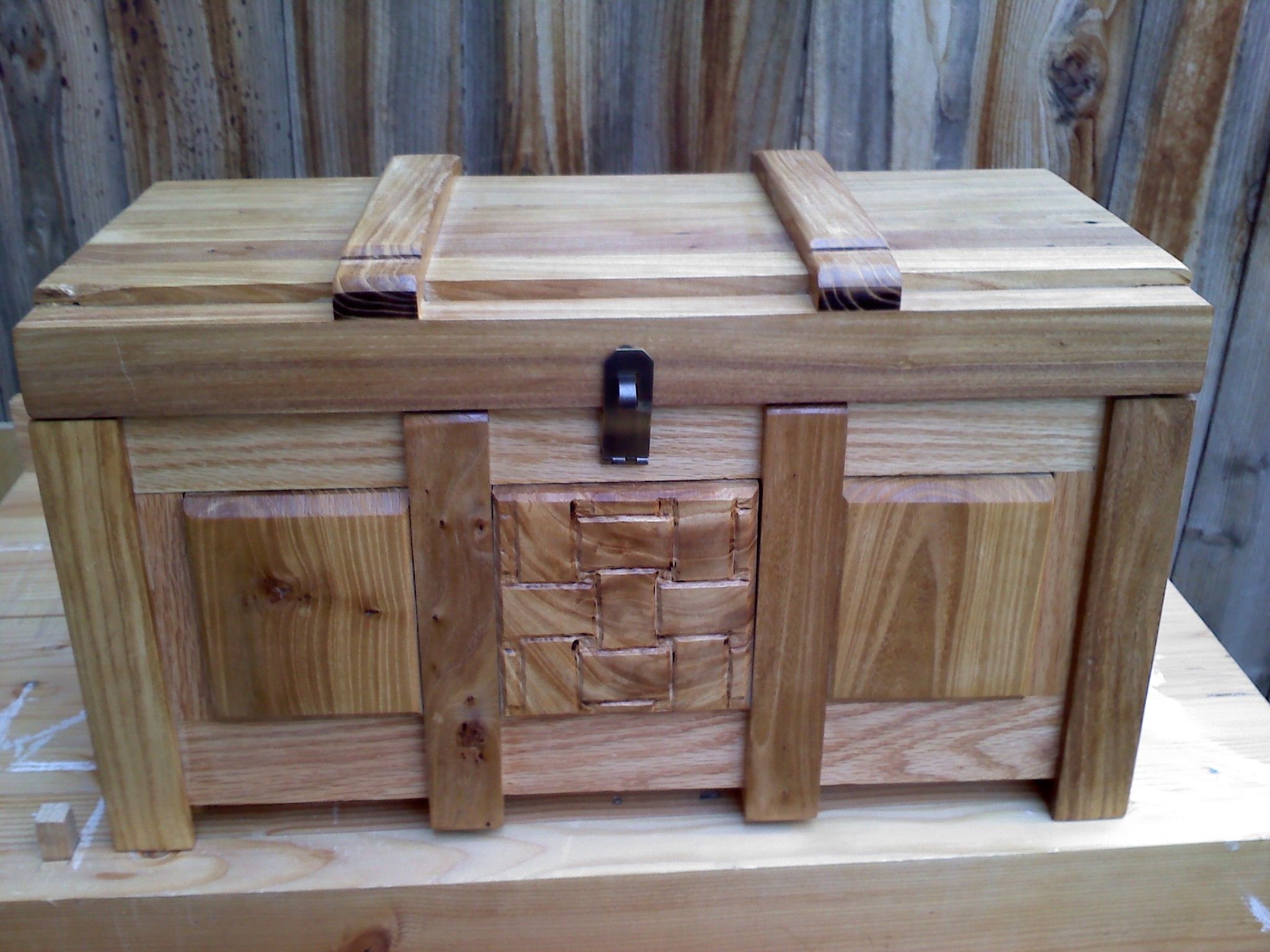 Custom Made Woven Wood Box by Against The Grain Custom Woodwork