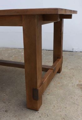 Custom Made New England Farm Table In Reclaimed Wood