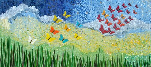 Custom Made Wall Decor Butterfly Mosaic Ii