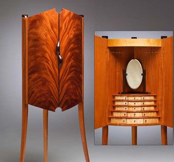 Custom Mahogany Jewelry Cabinet By Michael Singer Fine Woodworking