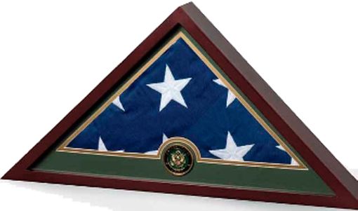 Custom Made Military Frame, Military Flag Display Case