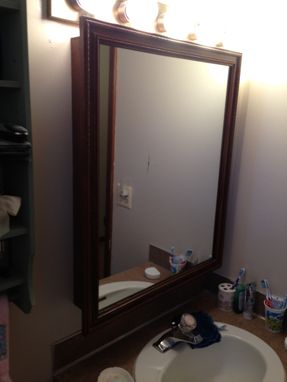 Custom Made Bathroom Mirror/Vanity Cabinet