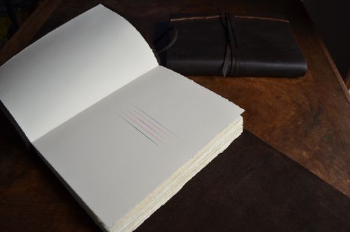 Custom Made Elegant Chic Handmade Leather Bound Lined Journal Luxury Book Set