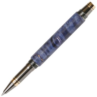 Custom Made Lanier Elite Rollerball Pen - Blue Box Elder - Re7w11