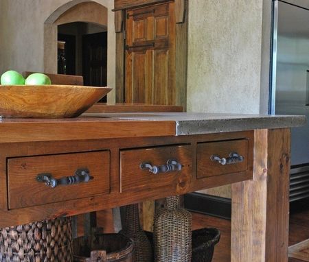 Custom Made Tuscan Kitchen Island