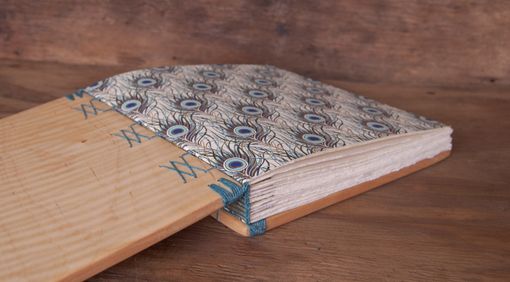 Custom Made Custom Wedding Guest Book With Maple Wood Covers - Personalized Rustic Natural Earth Tone