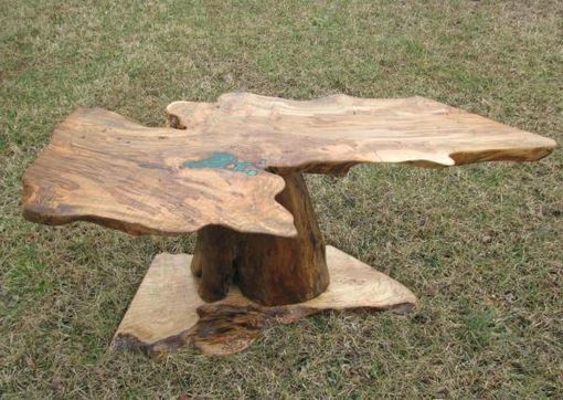 Custom Made Ambrosia Maple Coffee Table, Natural Edge