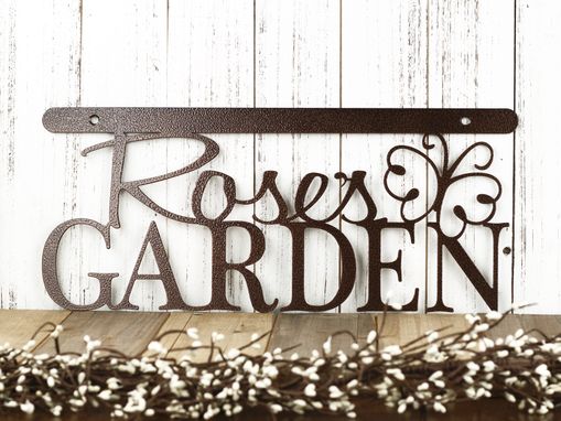 Custom Made Personalized Garden Metal Name Sign, Hanging, Butterfly
