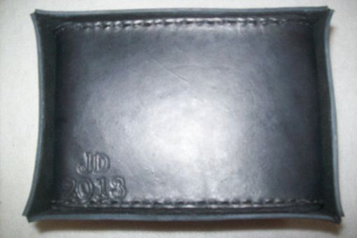 Custom Made Heavy Rigid Black Leather Box