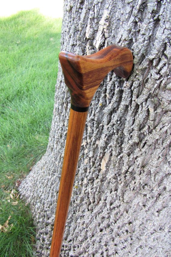 Handmade Walking Cane - Tigerwood (Concalo Alves), African Blackwood ...