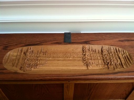 Custom Made Entry Bench With Storage And 3d Carvings