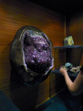 Custom Made Amethyst Crystal Show Piece Mount