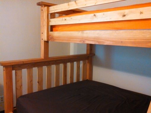 Custom Made Back To The Mountain Twin Over Full Size Craftsman Bunk Bed - Douglas Fir