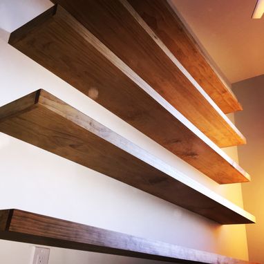 Handmade Pine Floating Shelves by Michael Xander | CustomMade.com