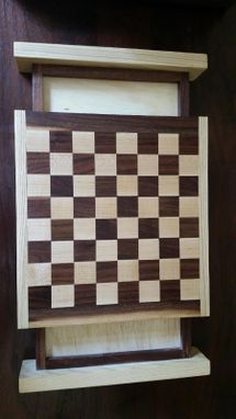 Custom Made Walnut And Ash Chess Board