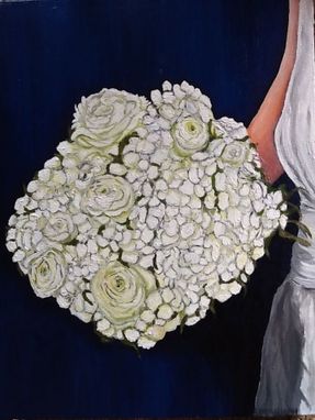 Custom Made Bridal Bouquet Custom Portrait