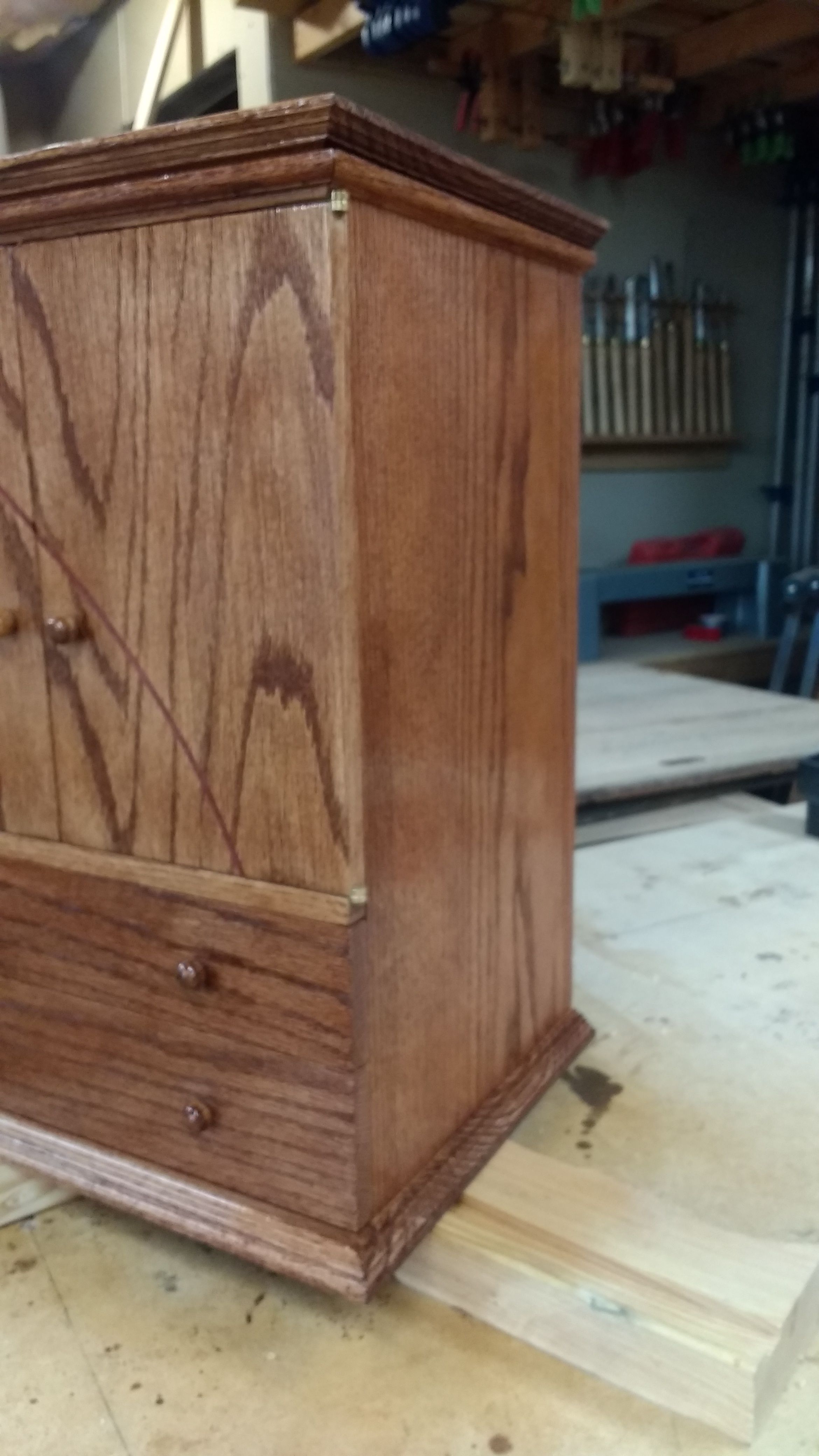 Handmade Small Jewelry Armoire by The Oakman